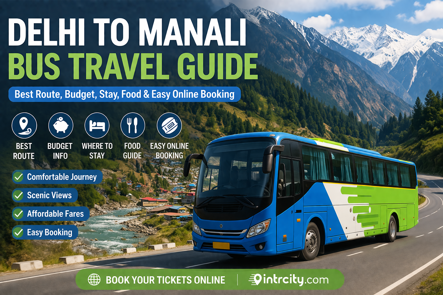 Delhi TO Manali Bus