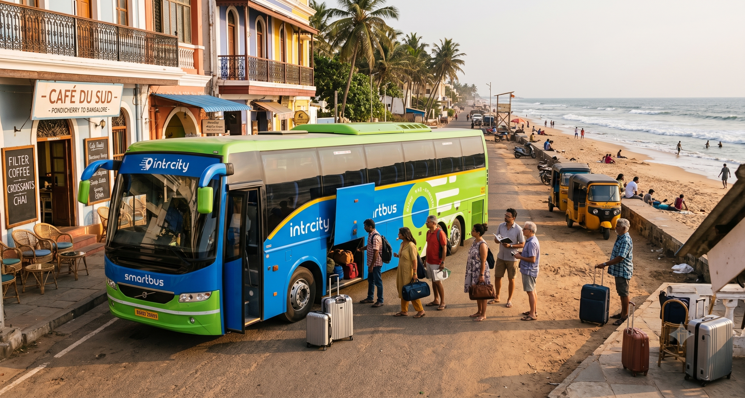 pondicherry to bangalore bus
